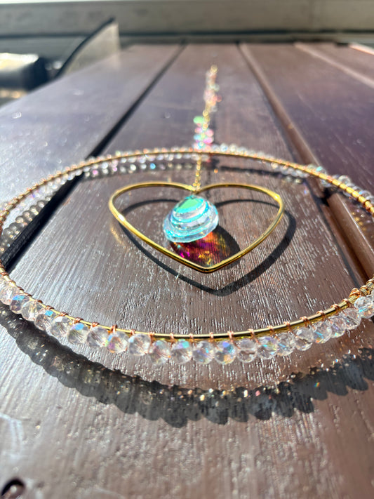 Reflective love Sun Catcher