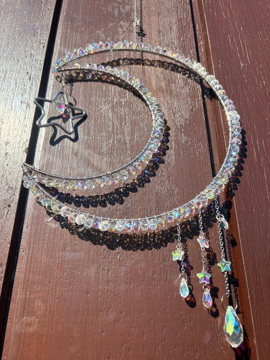 Moon and Stars Sun Catcher