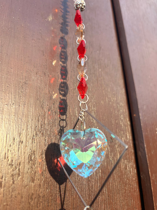 Red Rose Sun Catcher