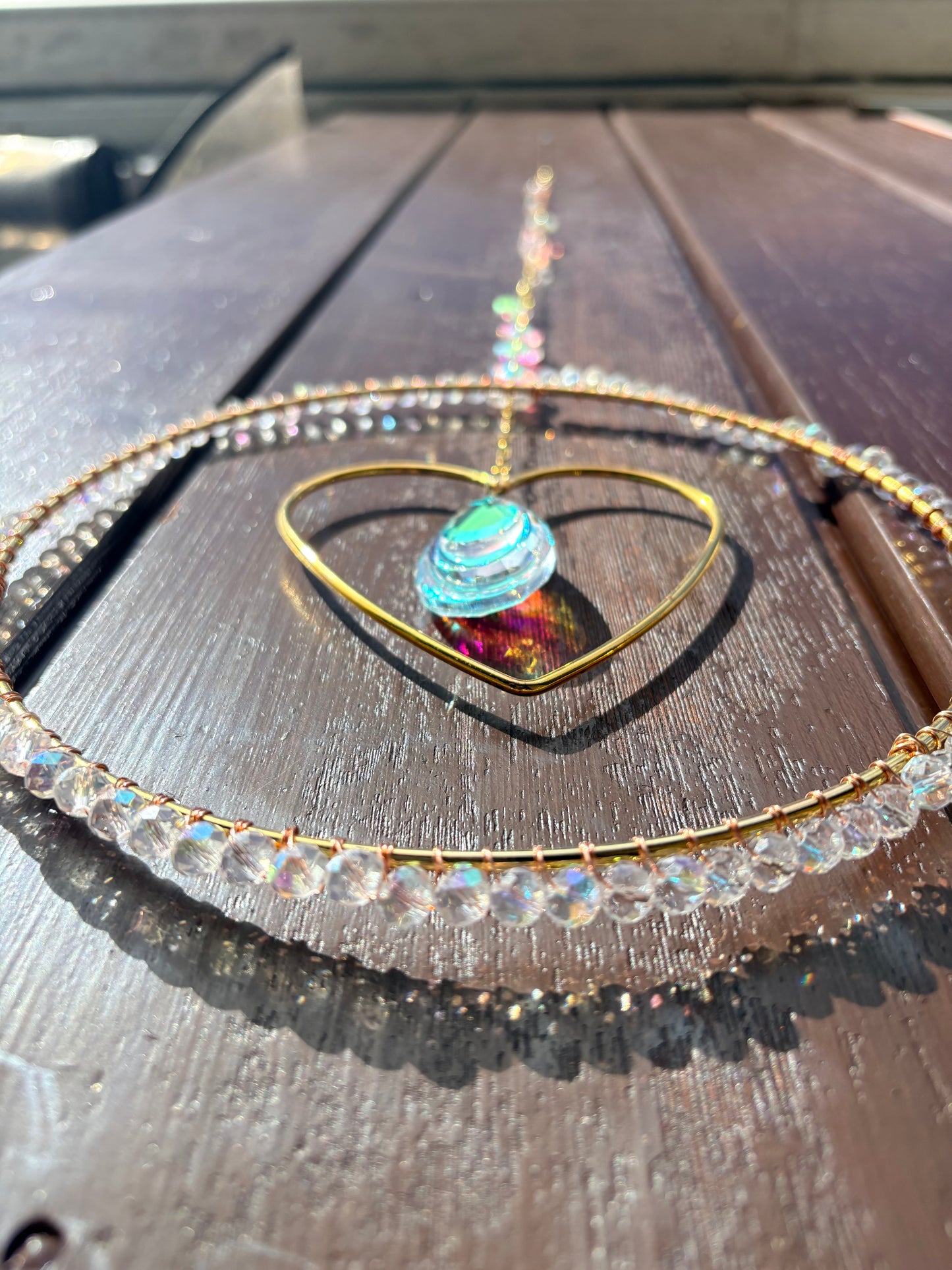 Reflective love Sun Catcher