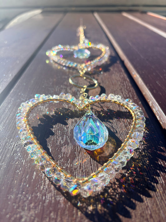 Twin Hearts Sun Catcher