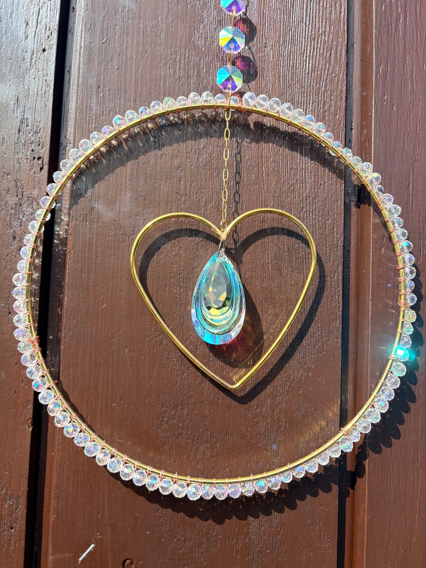 Reflective love Sun Catcher