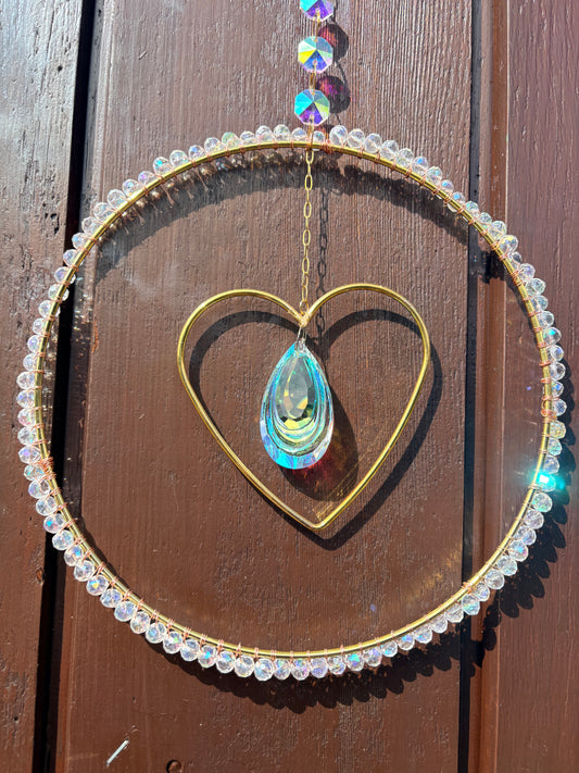 Reflective love Sun Catcher